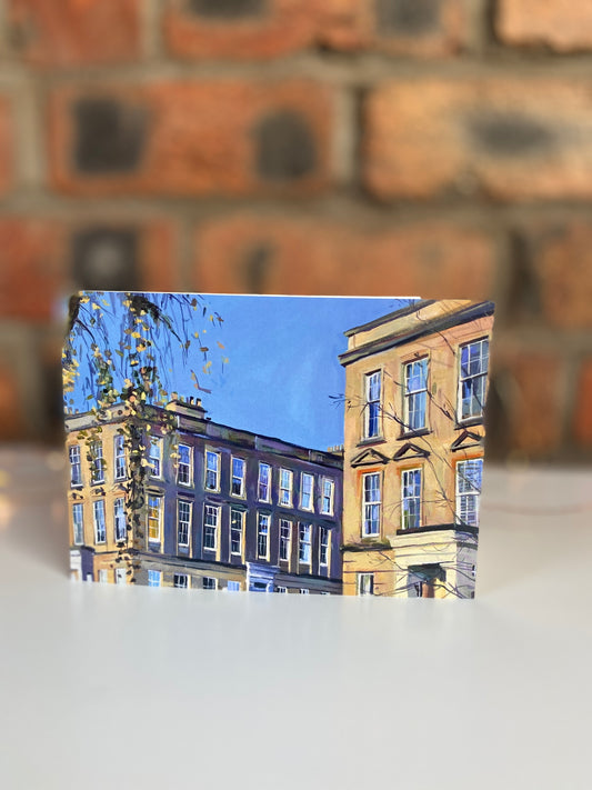 St Vincent Crescent, Finnieston, Glasgow, Greeting Card