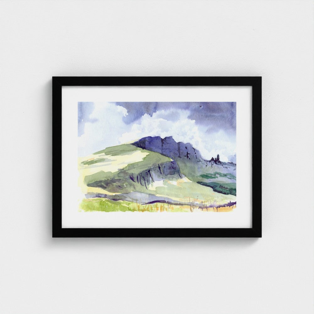 The Old Man of Storr, Island of Skye | Fine Art Print on Paper | Scottish Highlands Watercolour | Jenny Hunter
