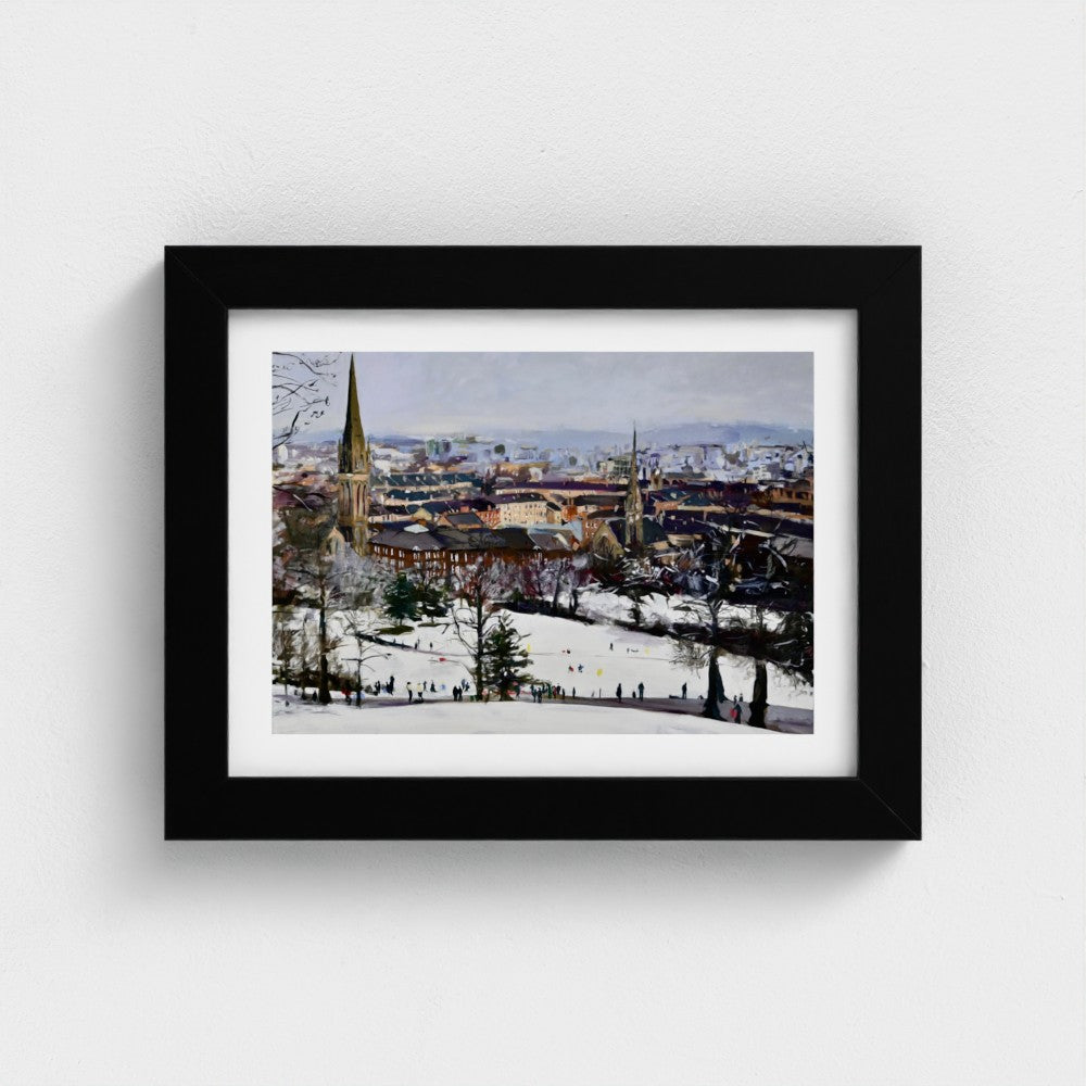 Queens Park In the Snow, Glasgow Park, Fine Art Print