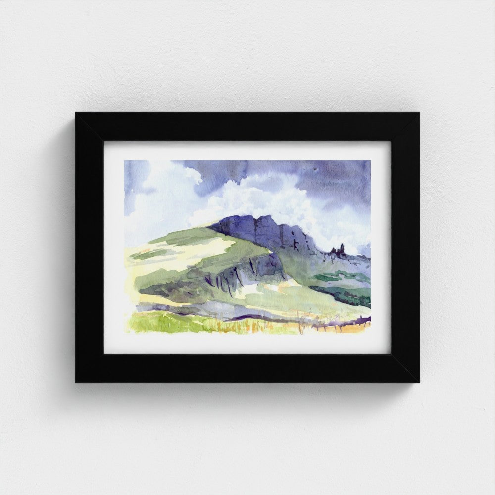The Old Man of Storr, Island of Skye | Fine Art Print on Paper | Scottish Highlands Watercolour | Jenny Hunter