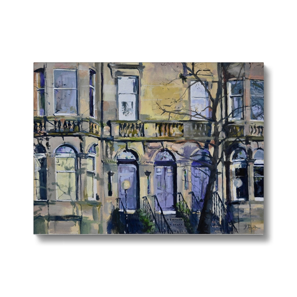 Queens Drive, Victorian Building, Fine Art Print on Canvas