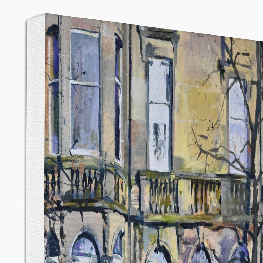 Queens Drive, Victorian Building, Fine Art Print on Canvas