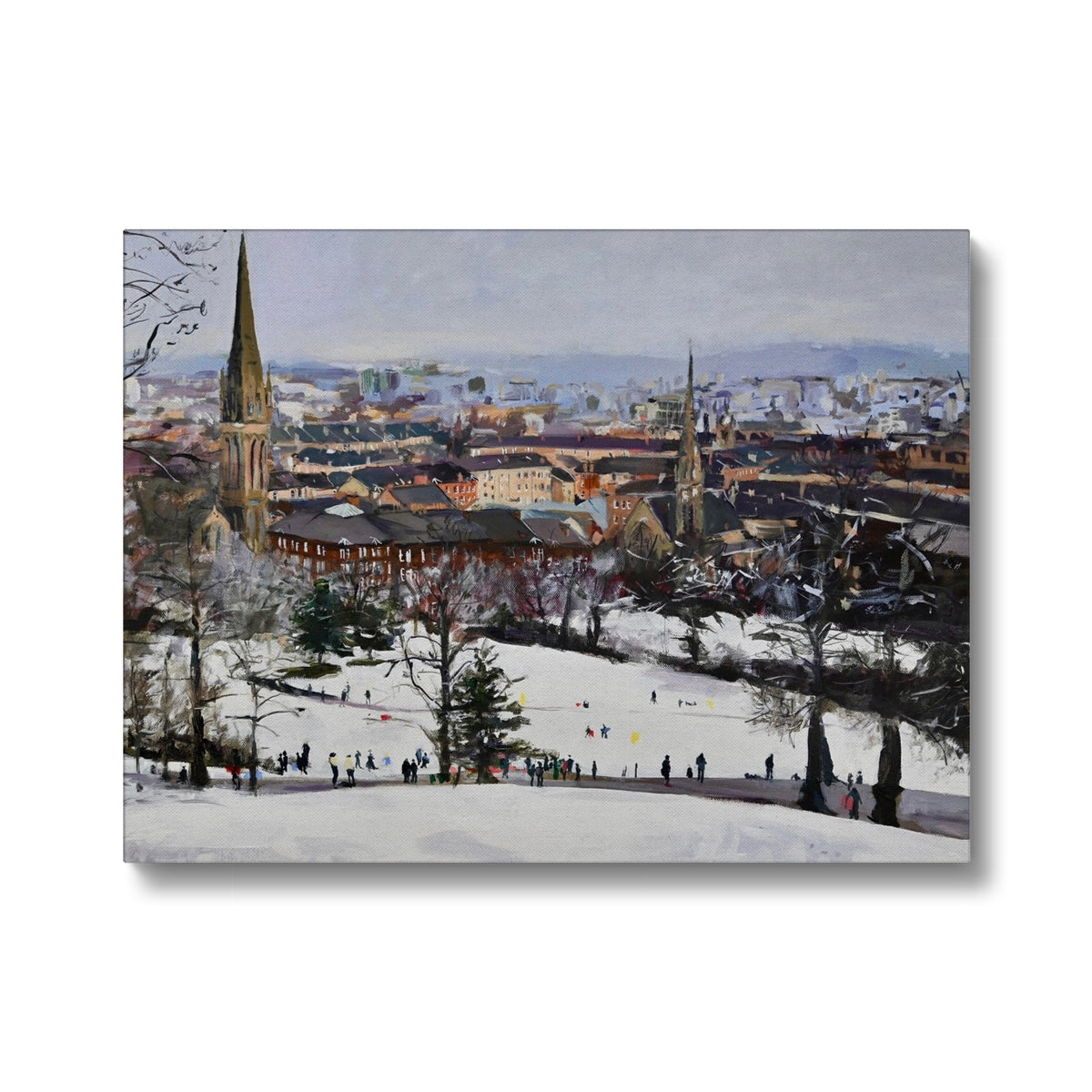 Queens Park In the Snow, Fine Art Canvas Print