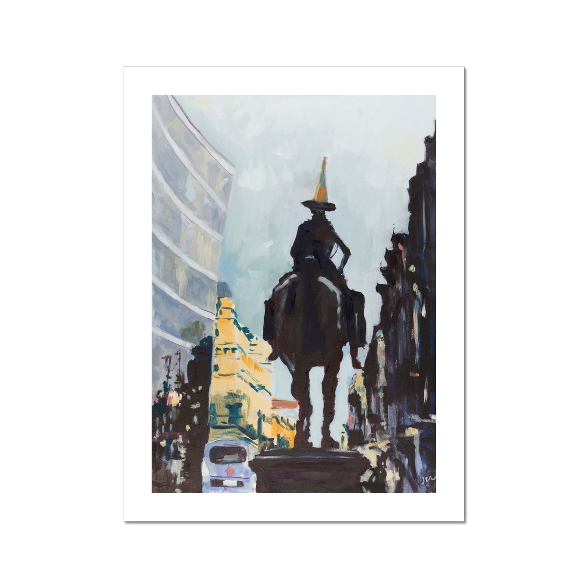 The Duke, Glasgow statue, Fine Art Print on Paper