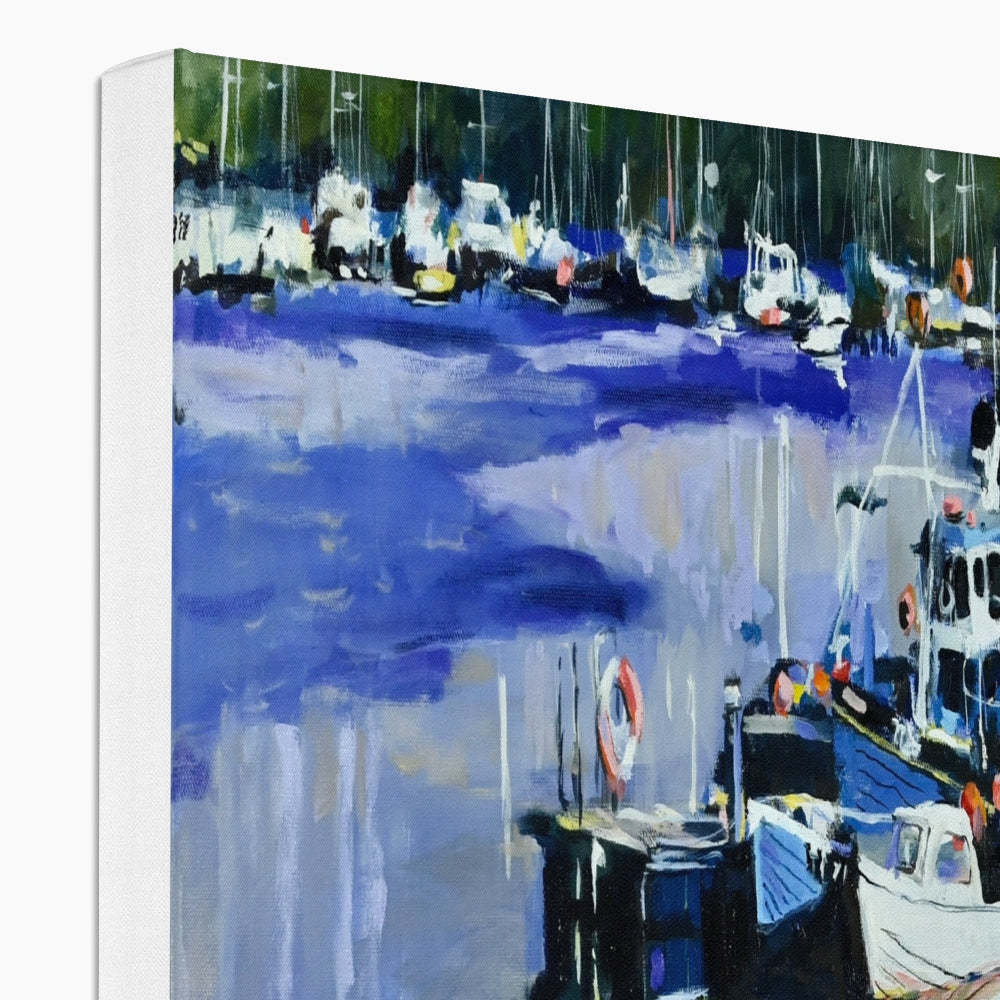 Tarbert Boats, West Coast Scotland, Fine Art Print on Canvas