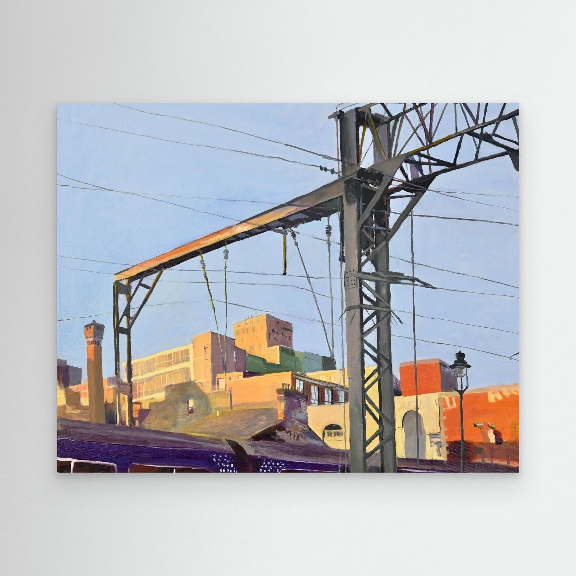 Coming into Central Train Station, Fine Art Canvas Print