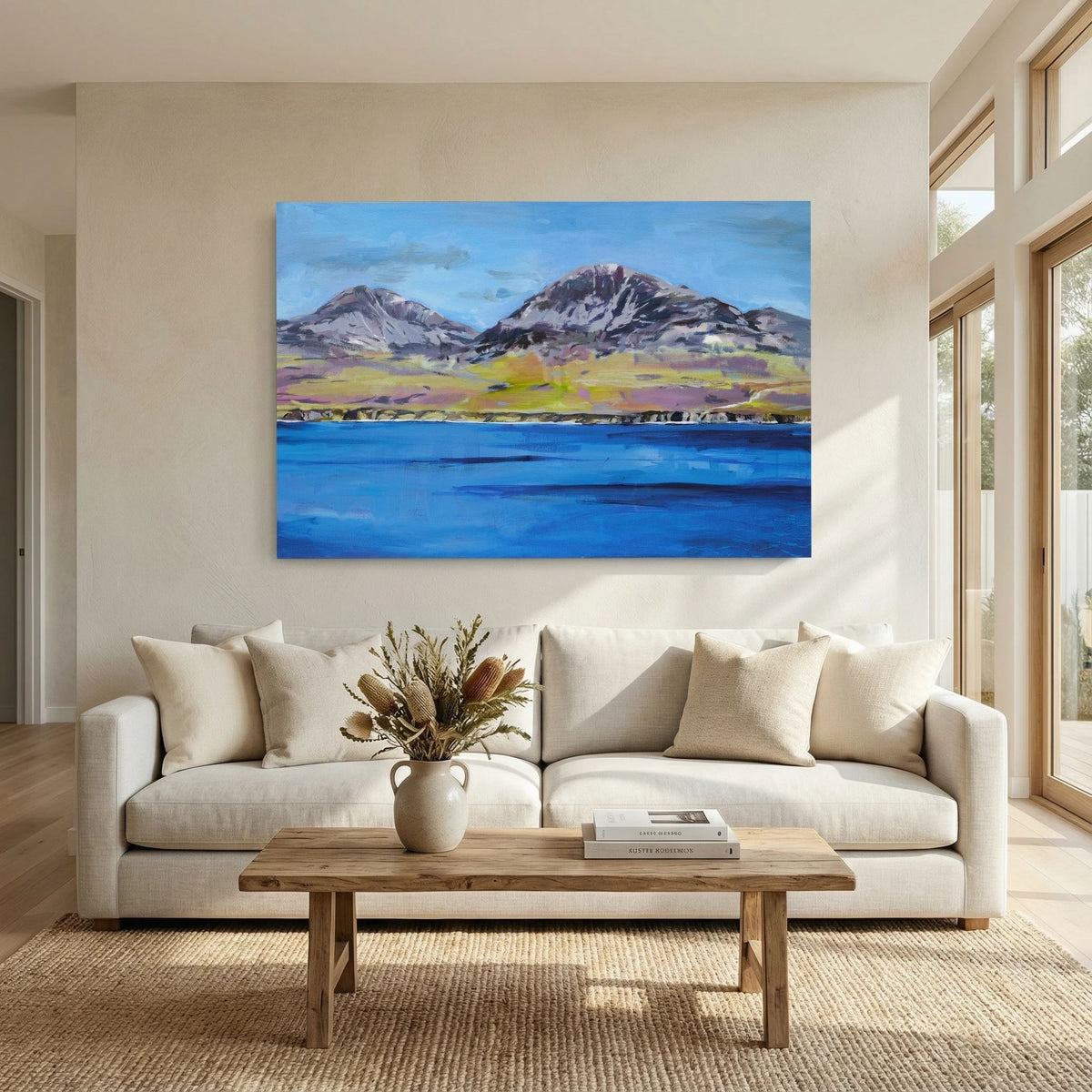 The Paps of Jura, Islay, Fine Art Print on Canvas