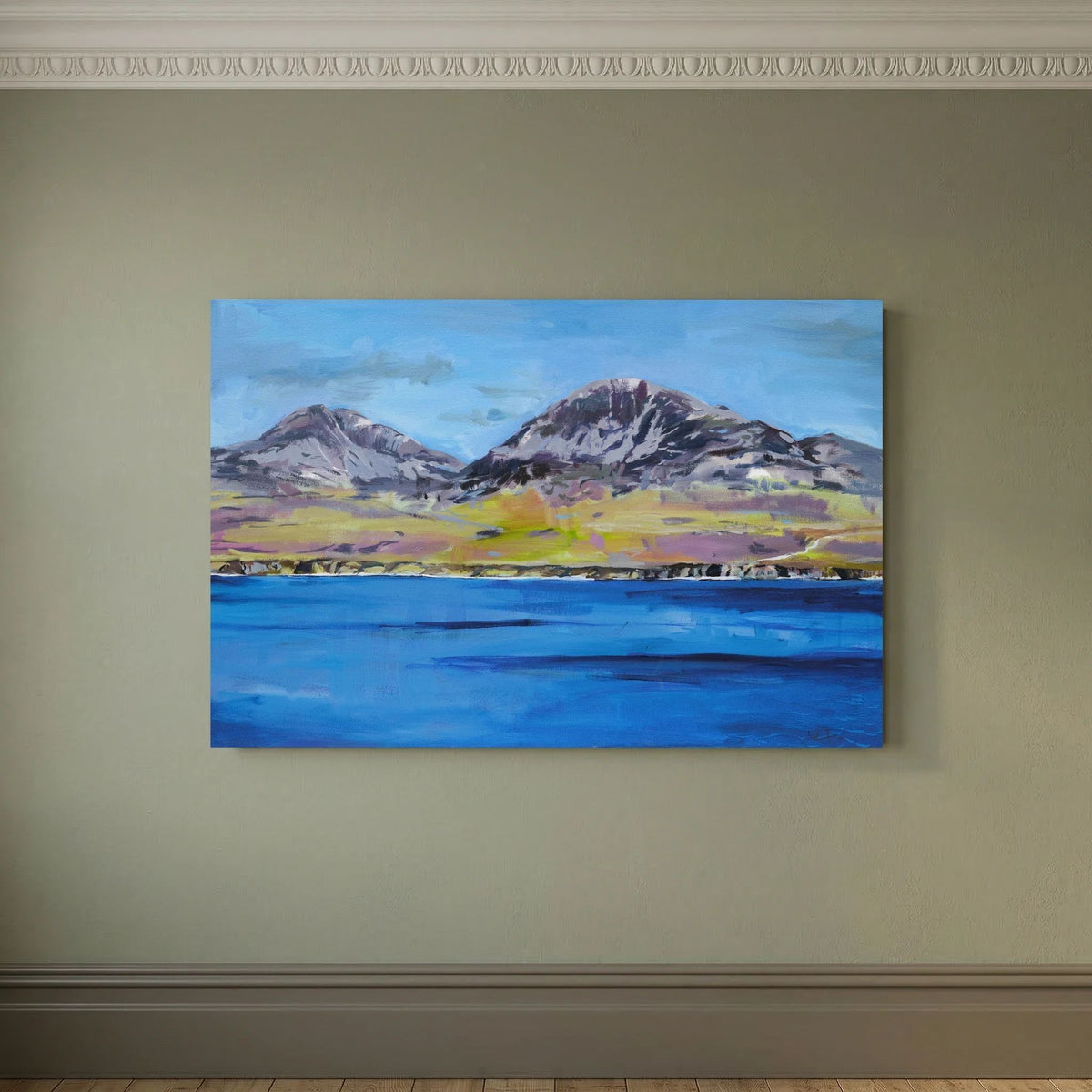 The Paps of Jura, Islay, Fine Art Print on Canvas