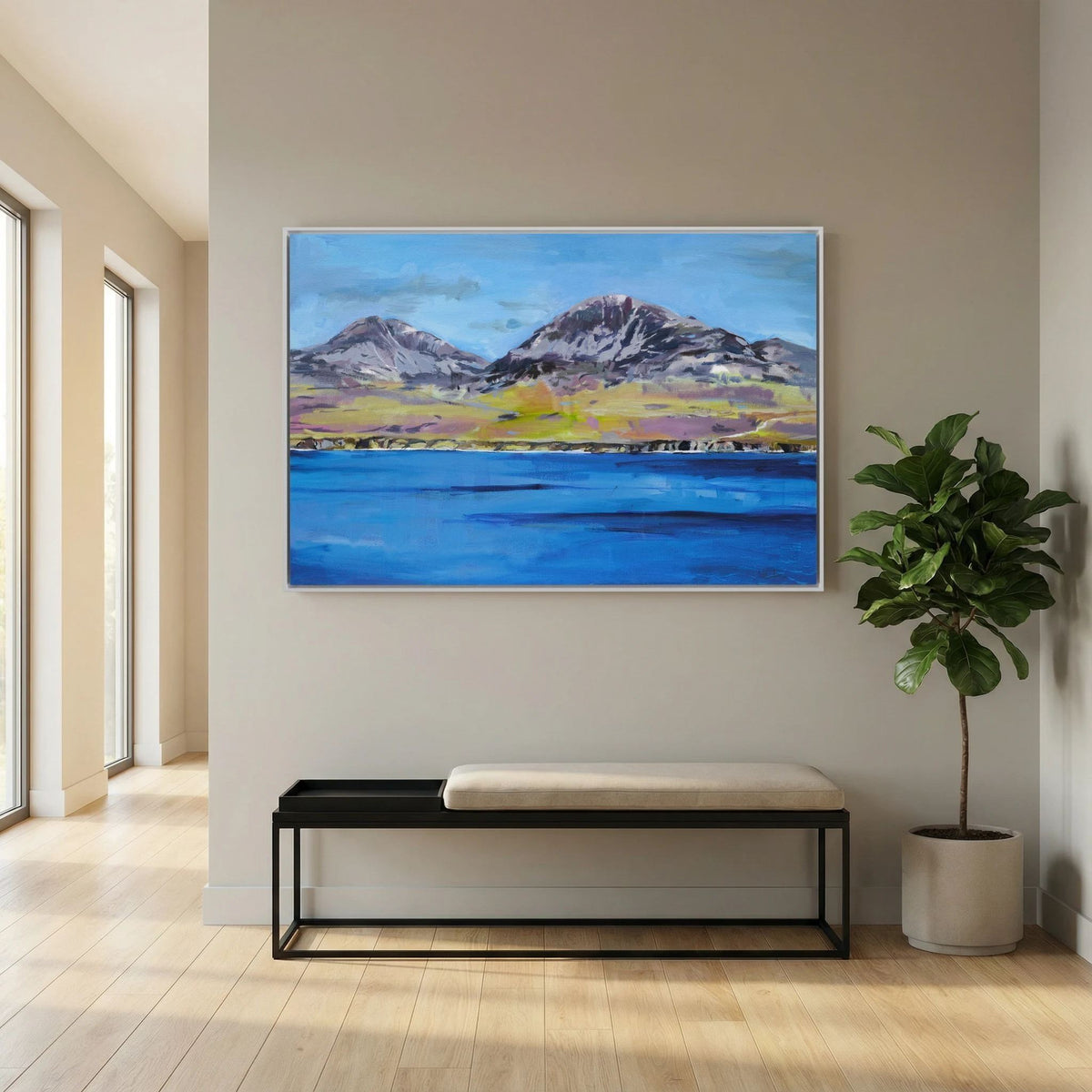 The Paps of Jura, Islay, Fine Art Print on Canvas