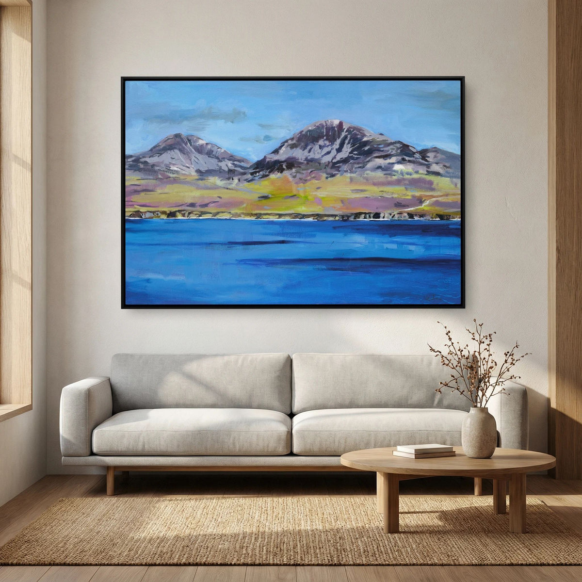 The Paps of Jura, Islay, Fine Art Print on Canvas