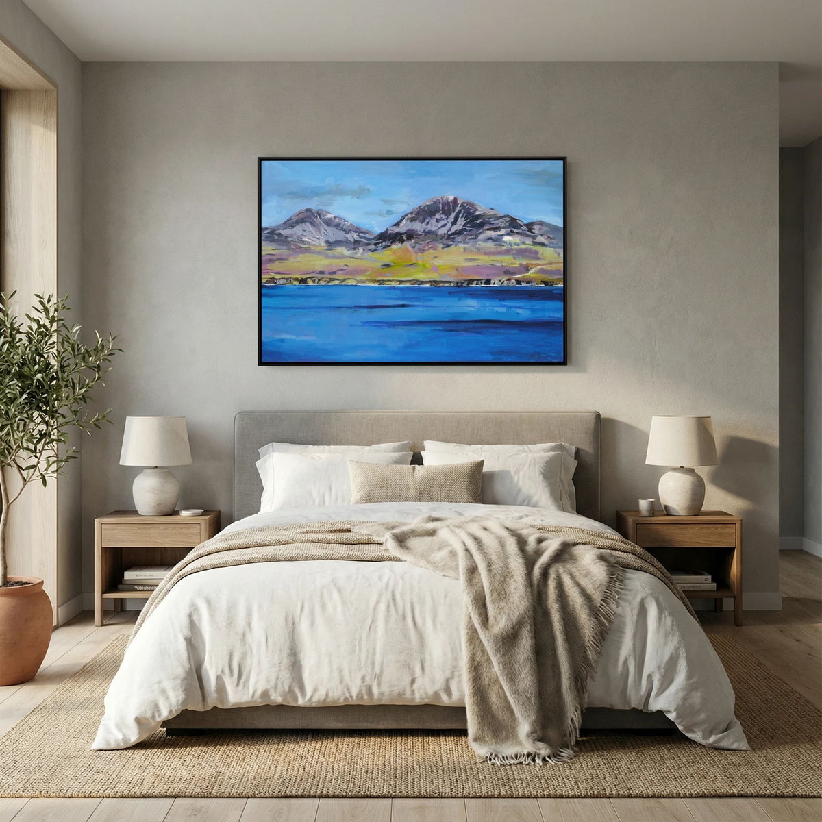 The Paps of Jura, Islay, Fine Art Print on Canvas