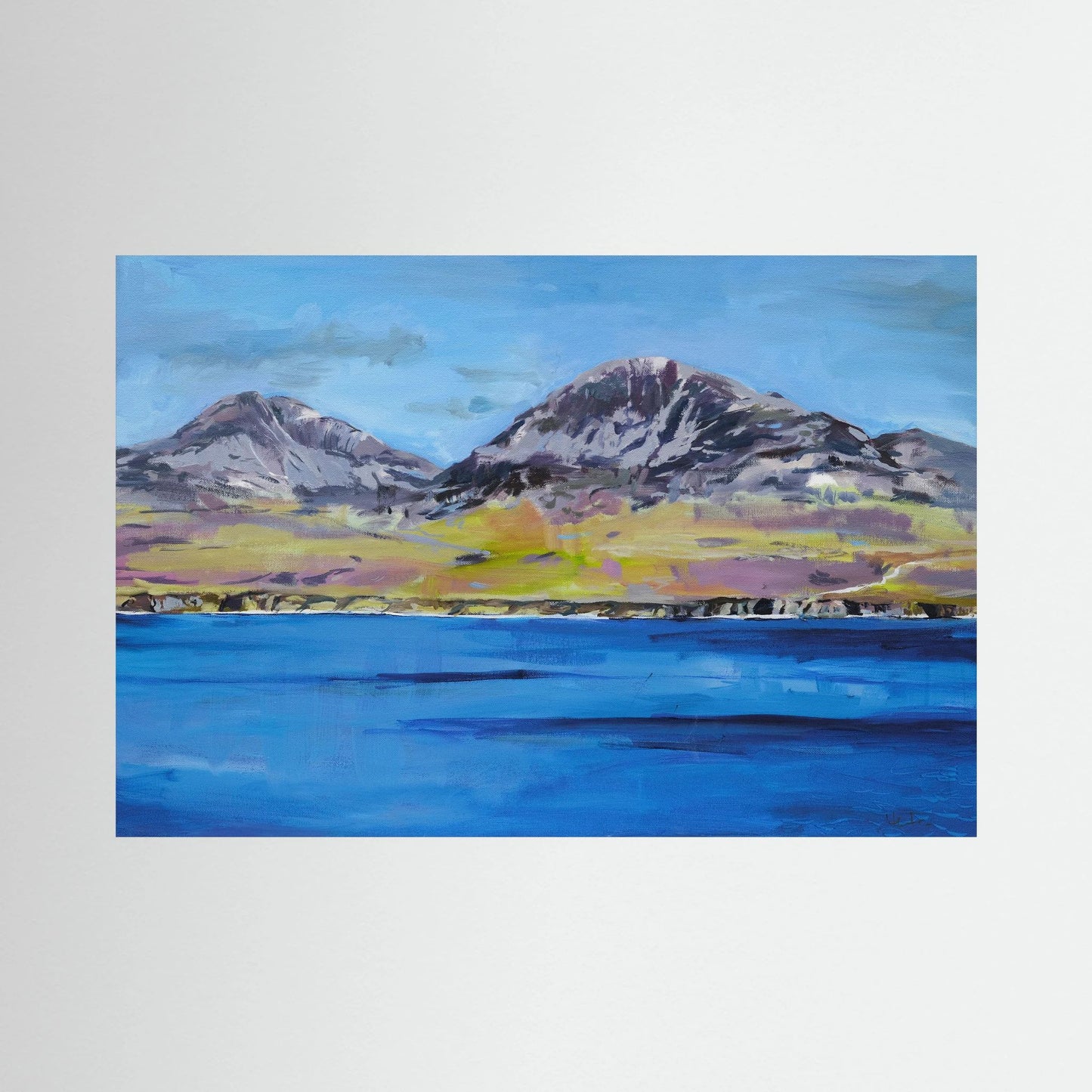 The Paps of Jura, Islay, Fine Art Print on Canvas