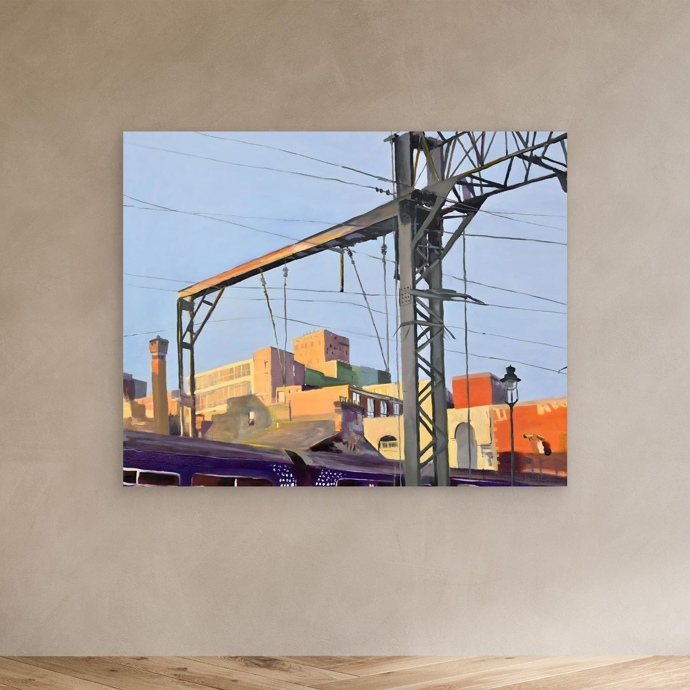 Coming into Central Train Station, Fine Art Canvas Print