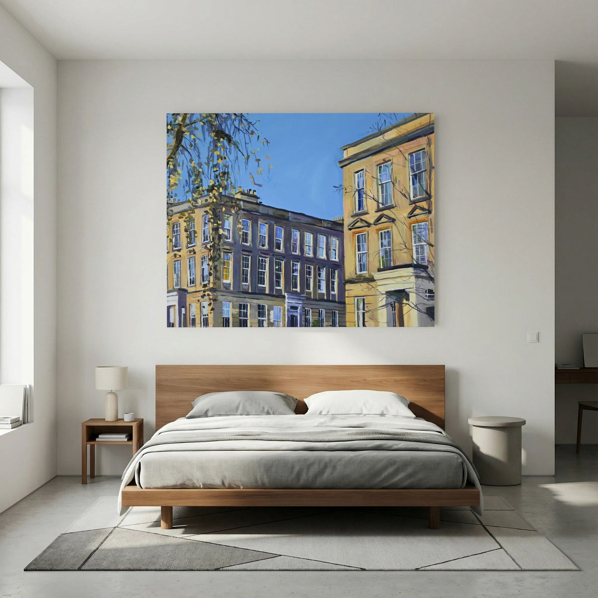 St Vincent Crescent, Finnieston, Glasgow, Fine Art Canvas Print