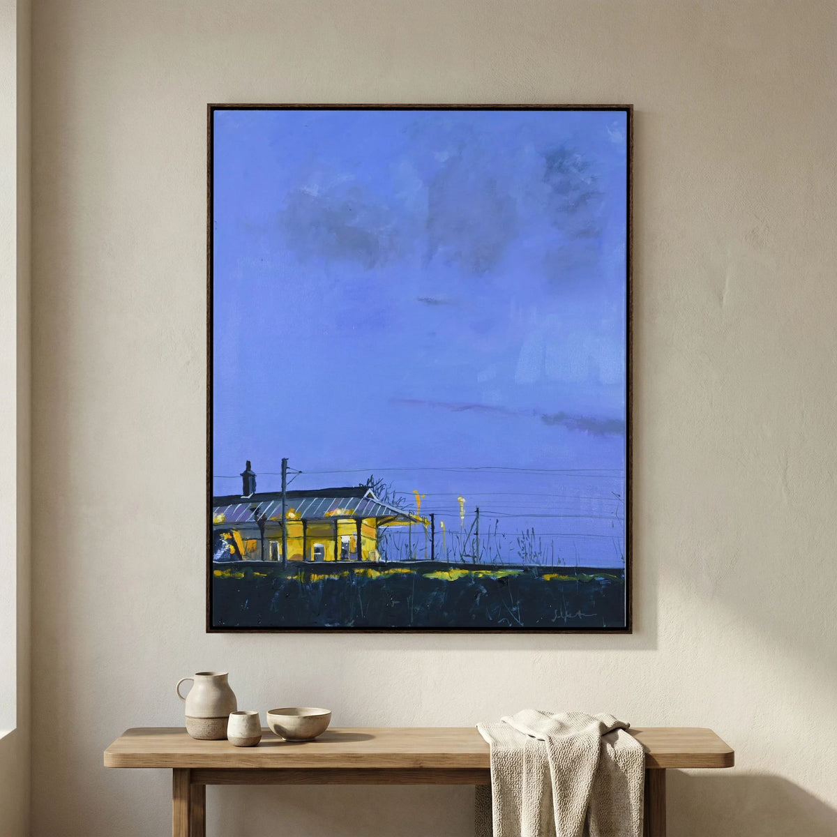 Cathcart Train Station, Glasgow, Fine Art Print on Canvas