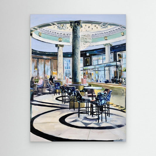 Champagne Bar, Glasgow Central, Fine Art Print on Canvas