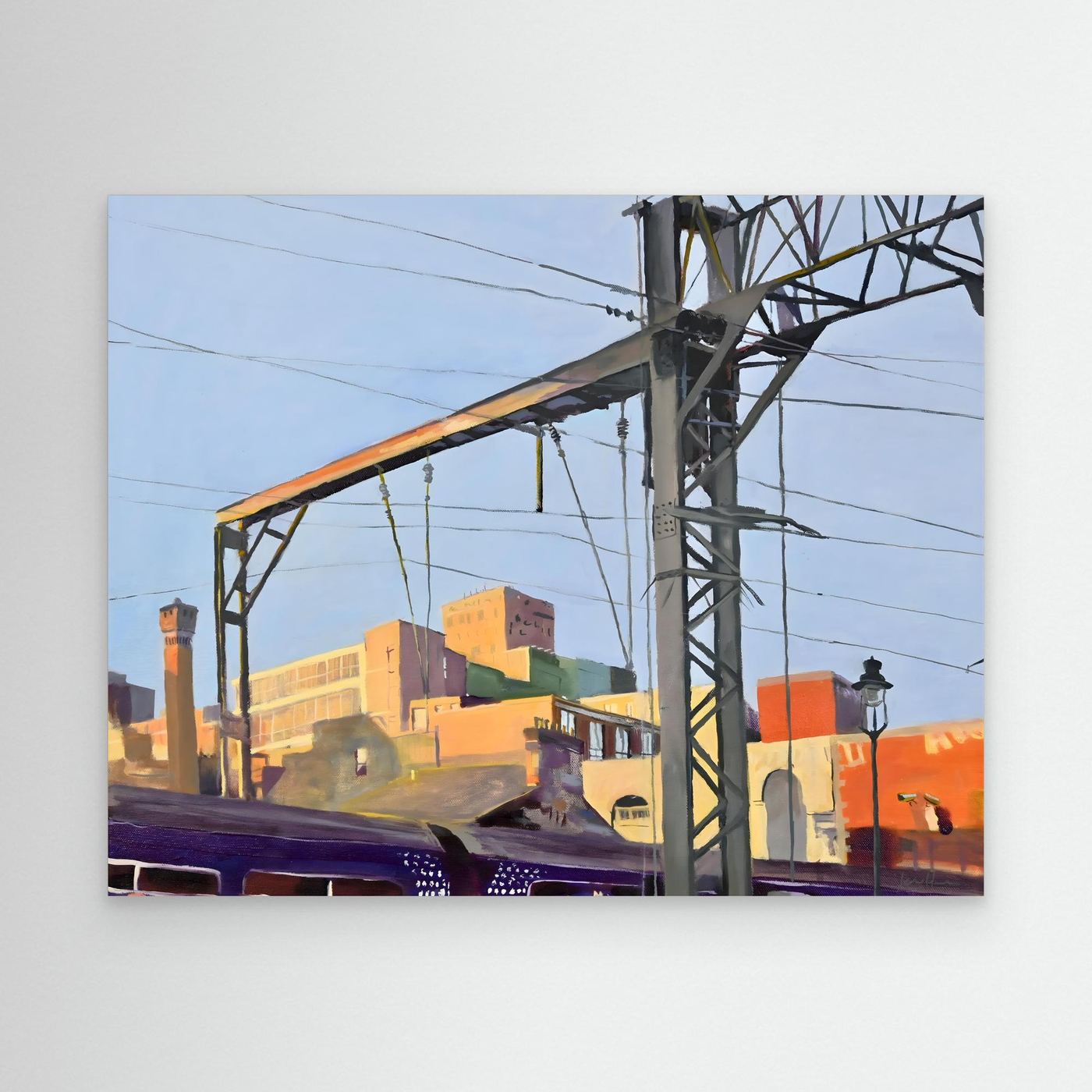 Coming into Central Train Station, Fine Art Canvas Print