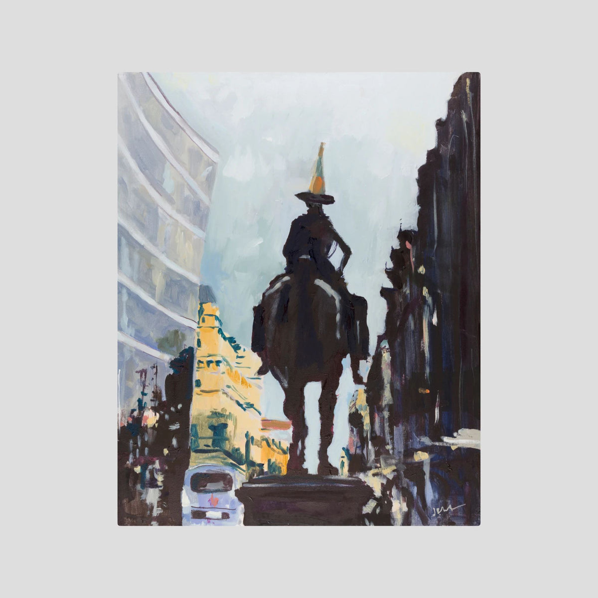 The Duke, Glasgow | Fine Art Print on Paper | Duke of Wellington Statue, Royal Exchange Square