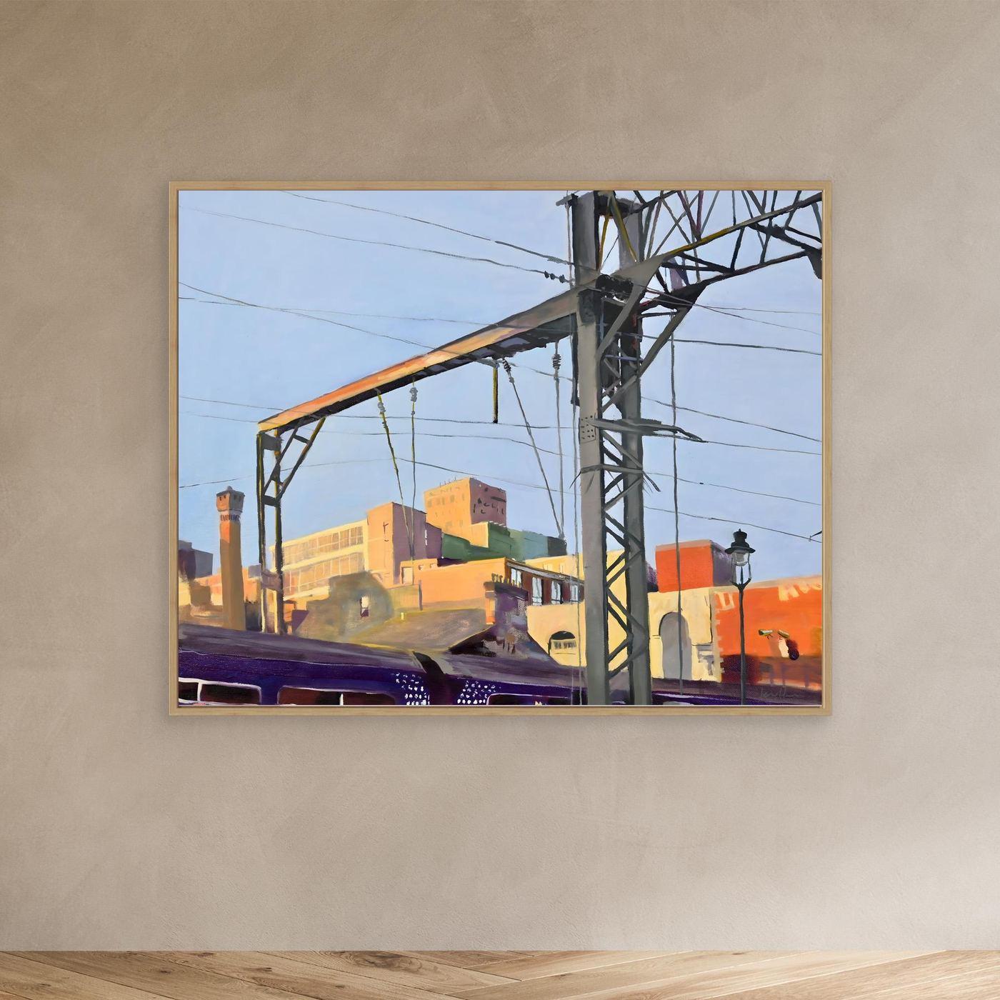 Coming into Central Train Station, Fine Art Canvas Print
