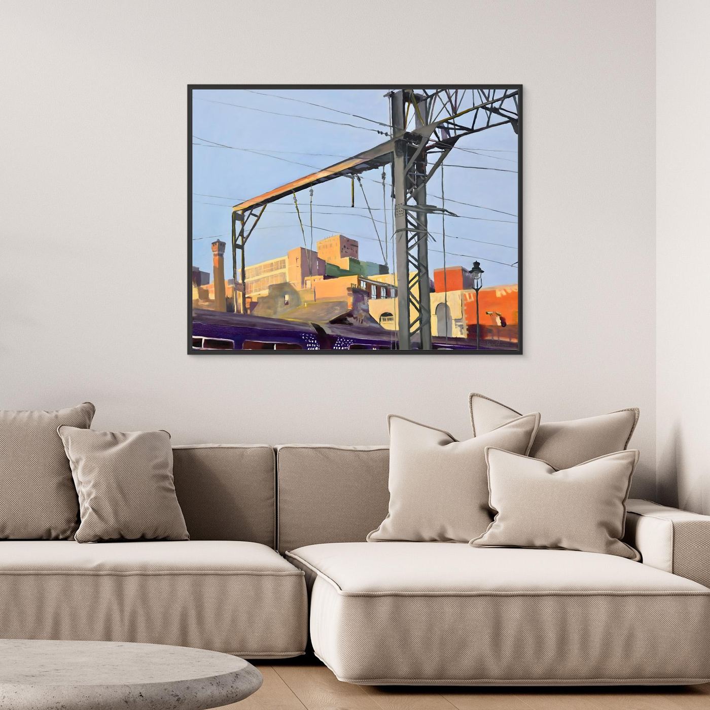 Coming into Central Train Station, Fine Art Canvas Print