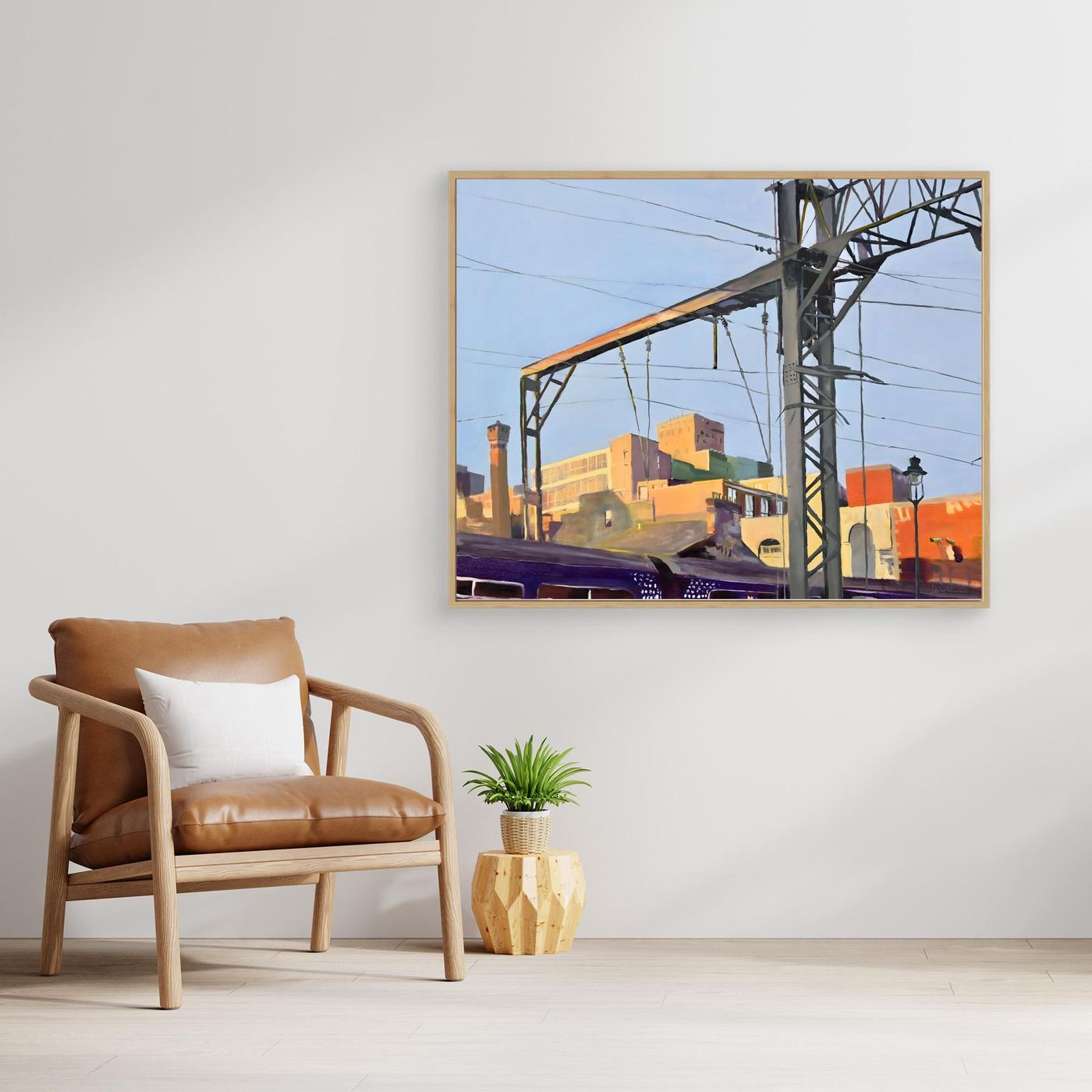 Coming into Central Train Station, Fine Art Canvas Print