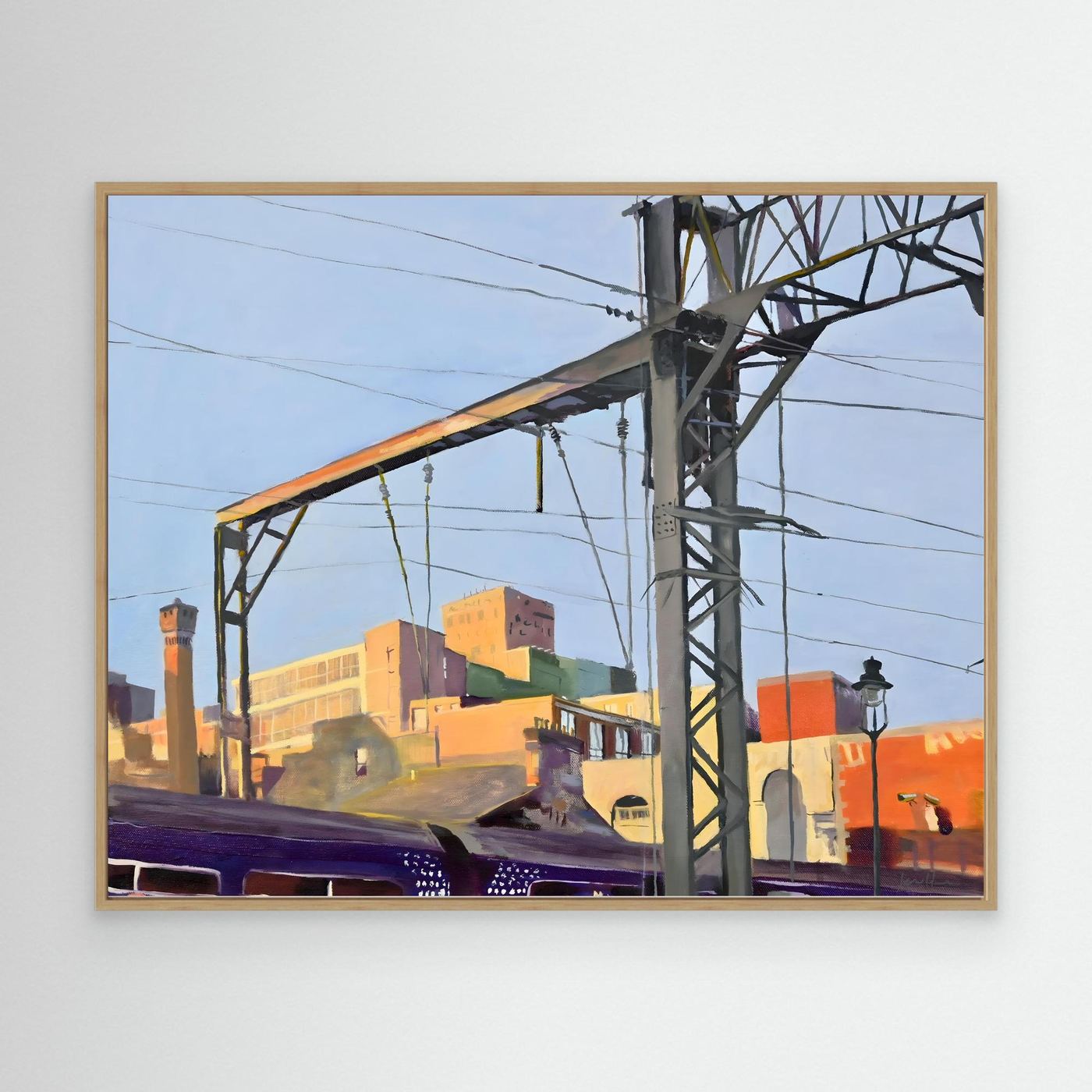 Coming into Central Train Station, Fine Art Canvas Print