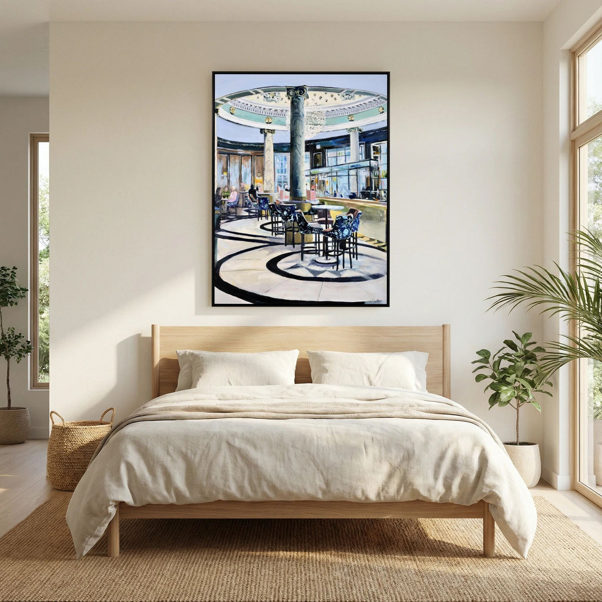 Champagne Bar, Glasgow Central, Fine Art Print on Canvas