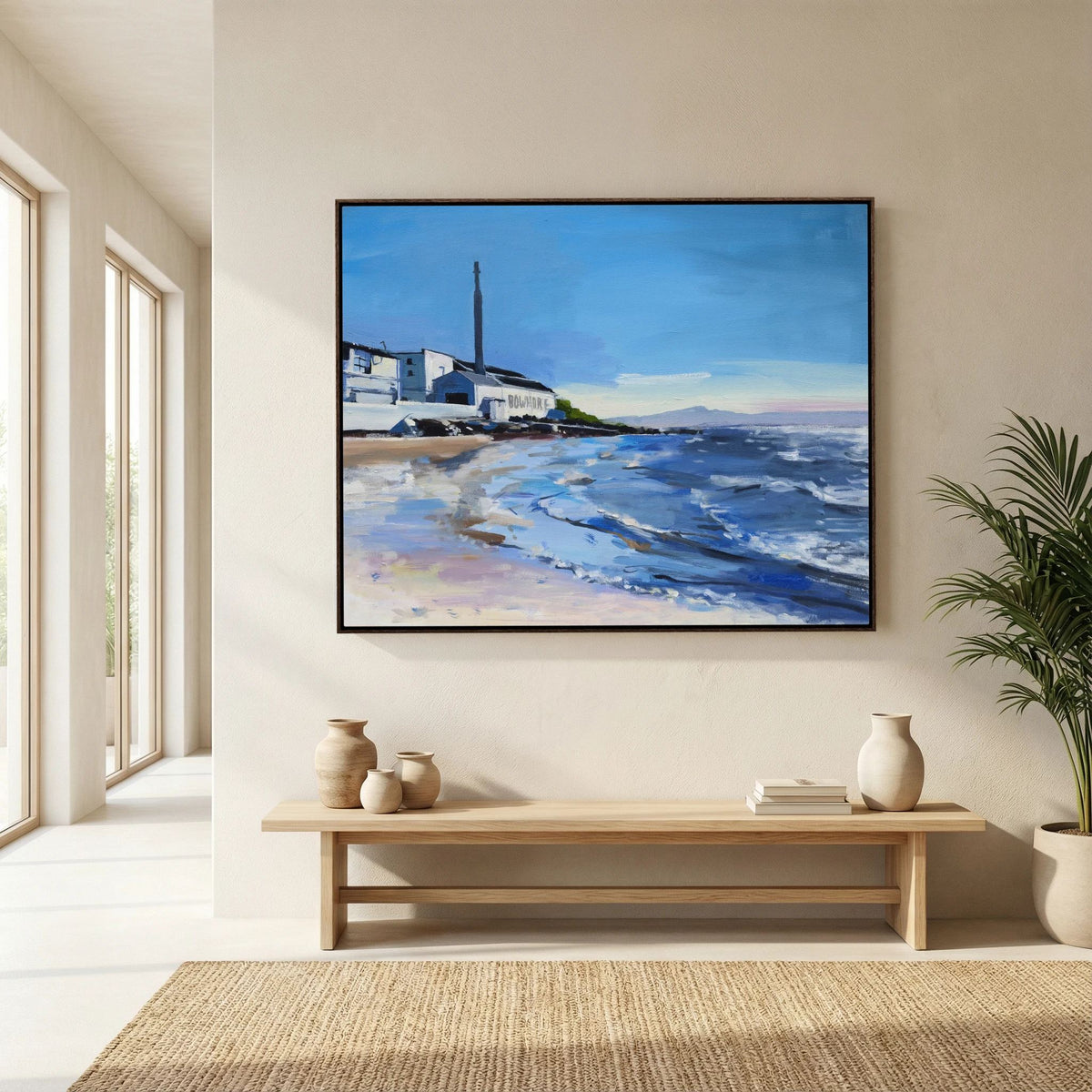 Bowmore Distillery, Isle of Islay, Fine Art Print on Canvas