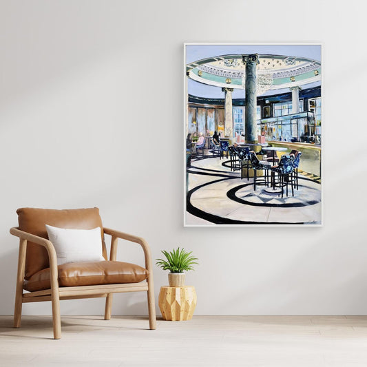 Champagne Bar, Glasgow Central, Fine Art Print on Canvas