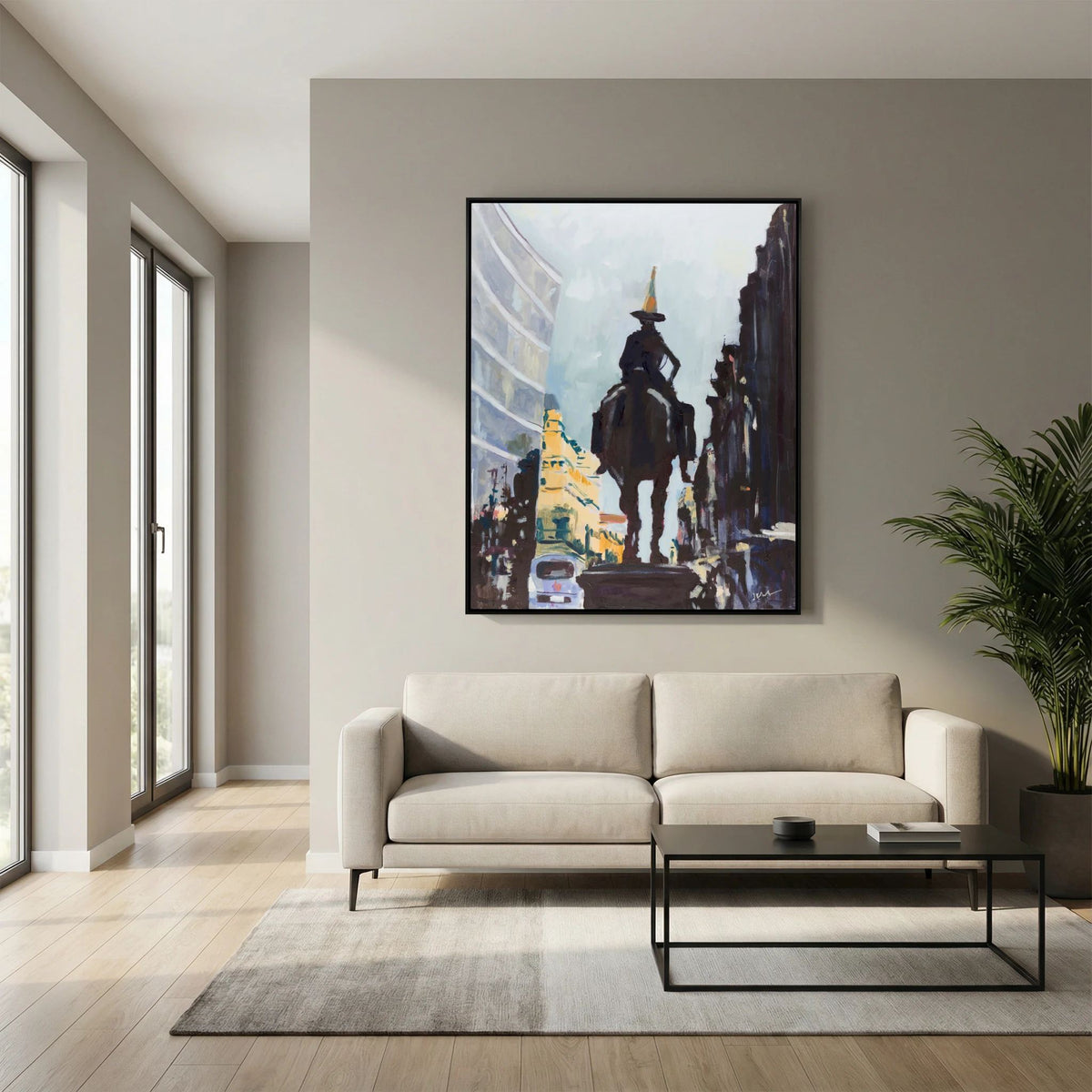 The Duke, Glasgow | Fine Art Print on Paper | Duke of Wellington Statue, Royal Exchange Square