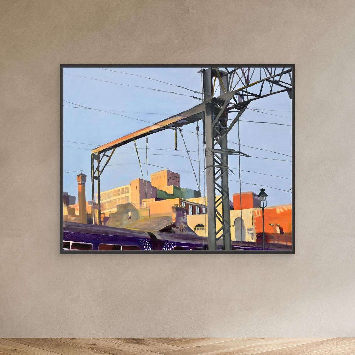 Coming into Central Train Station, Fine Art Canvas Print