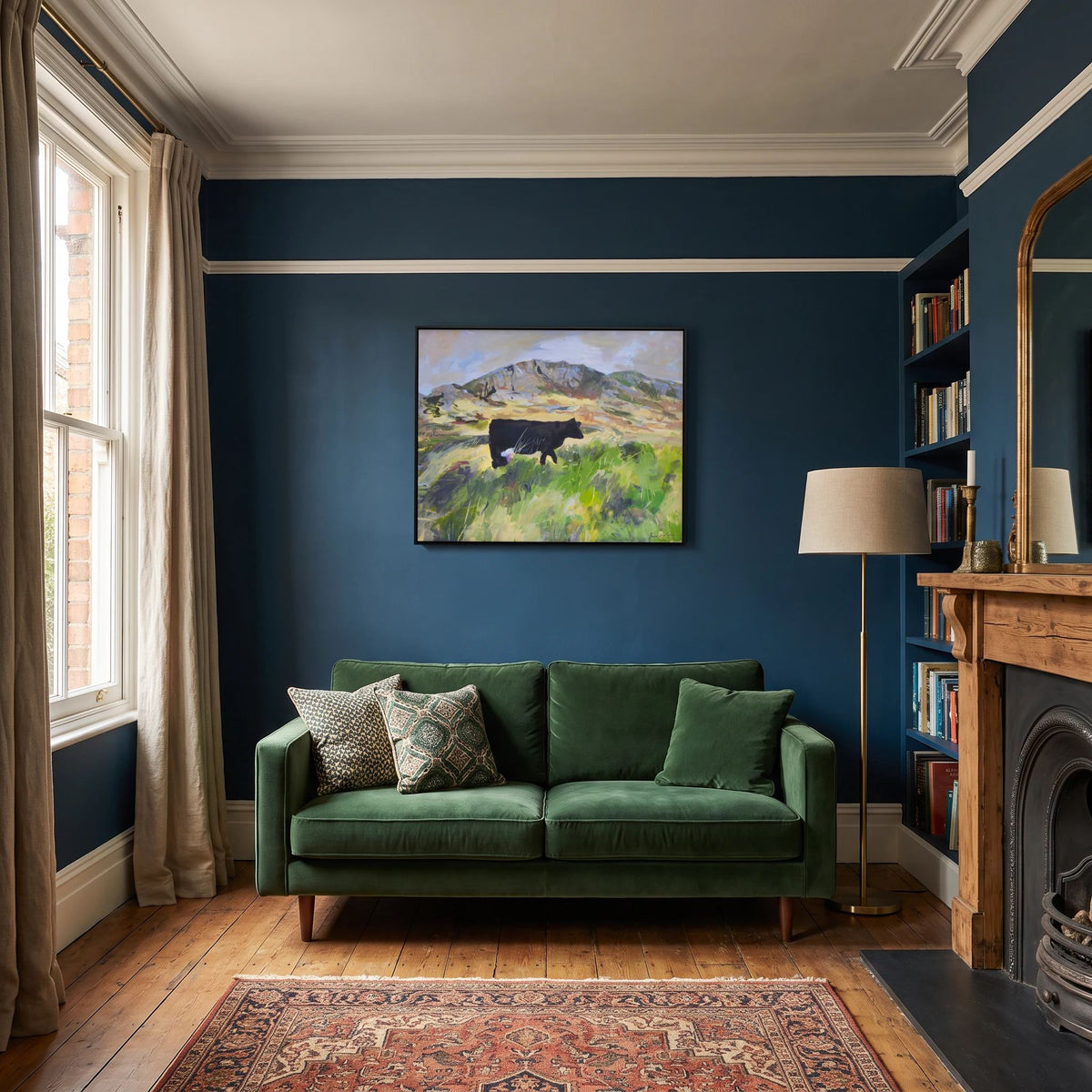 Colonsay Cow, Scottish Island | Fine Art Print on Canvas | Highland Cow Hebridean Landscape | Jenny Hunter