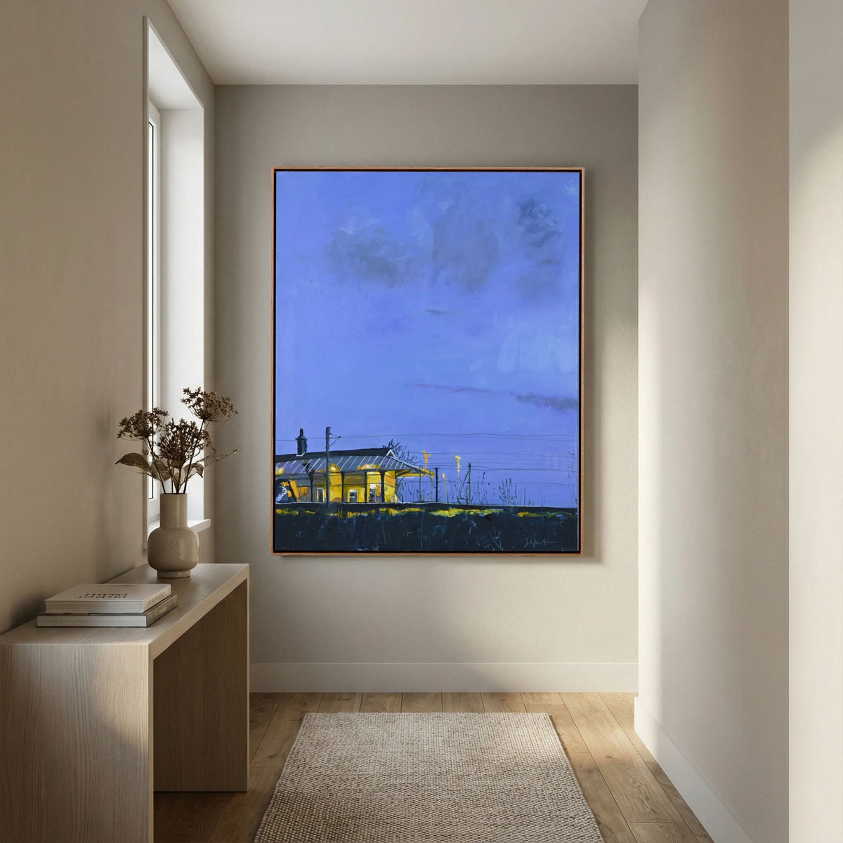 Cathcart Train Station, Glasgow, Fine Art Print on Canvas