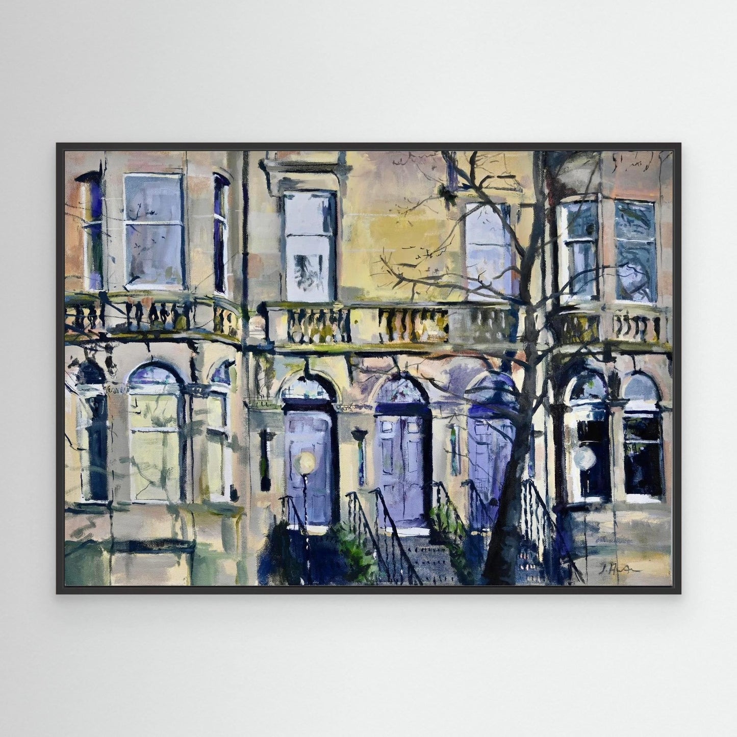 Queens Drive, Victorian Building, Fine Art Print on Canvas