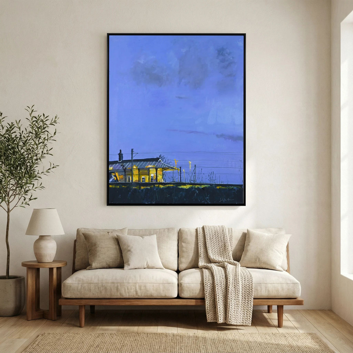 Cathcart Train Station, Glasgow, Fine Art Print on Canvas