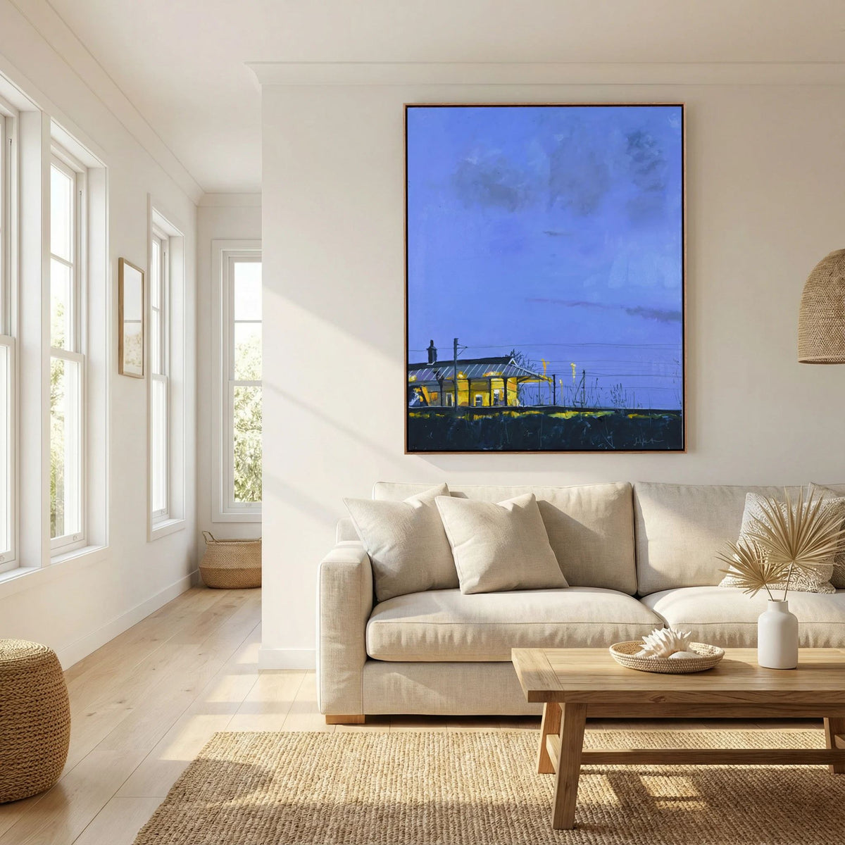 Cathcart Train Station, Glasgow, Fine Art Print on Canvas