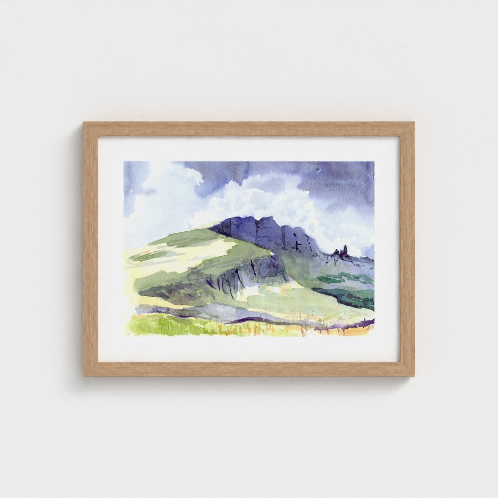 The Old Man of Storr, Island of Skye | Fine Art Print on Paper | Scottish Highlands Watercolour | Jenny Hunter