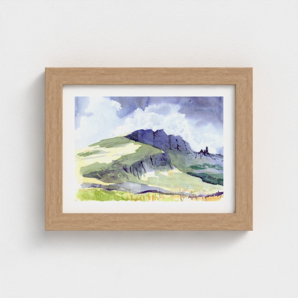 The Old Man of Storr, Island of Skye | Fine Art Print on Paper | Scottish Highlands Watercolour | Jenny Hunter