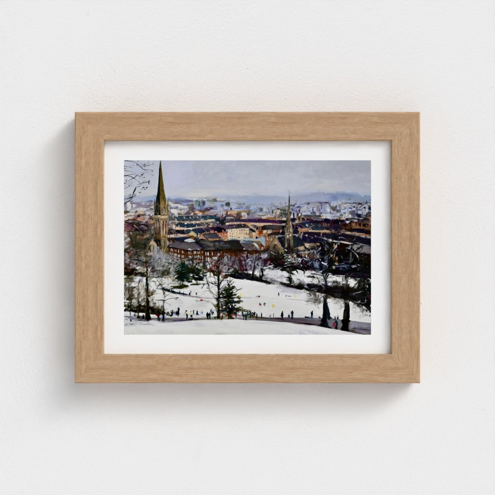 Queens Park In the Snow, Glasgow Park, Fine Art Print