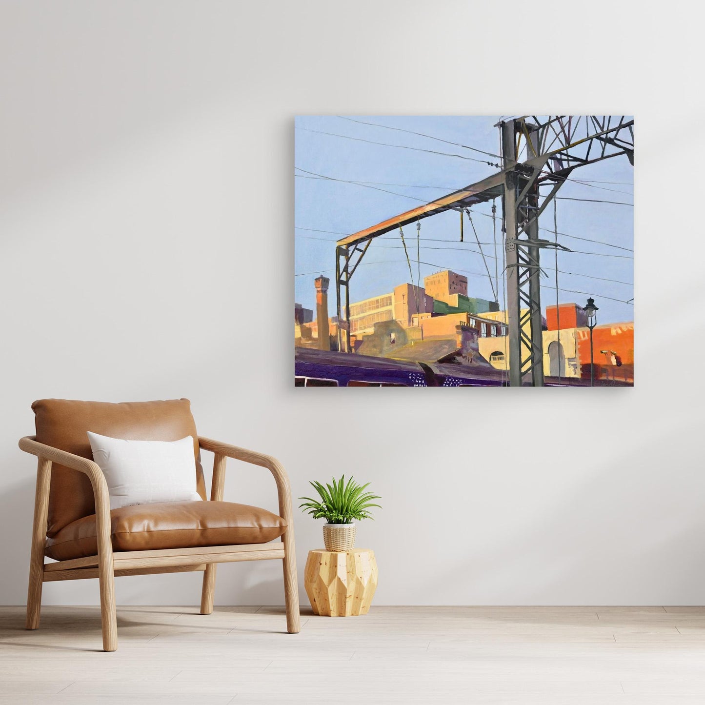 Coming into Central Train Station, Fine Art Canvas Print