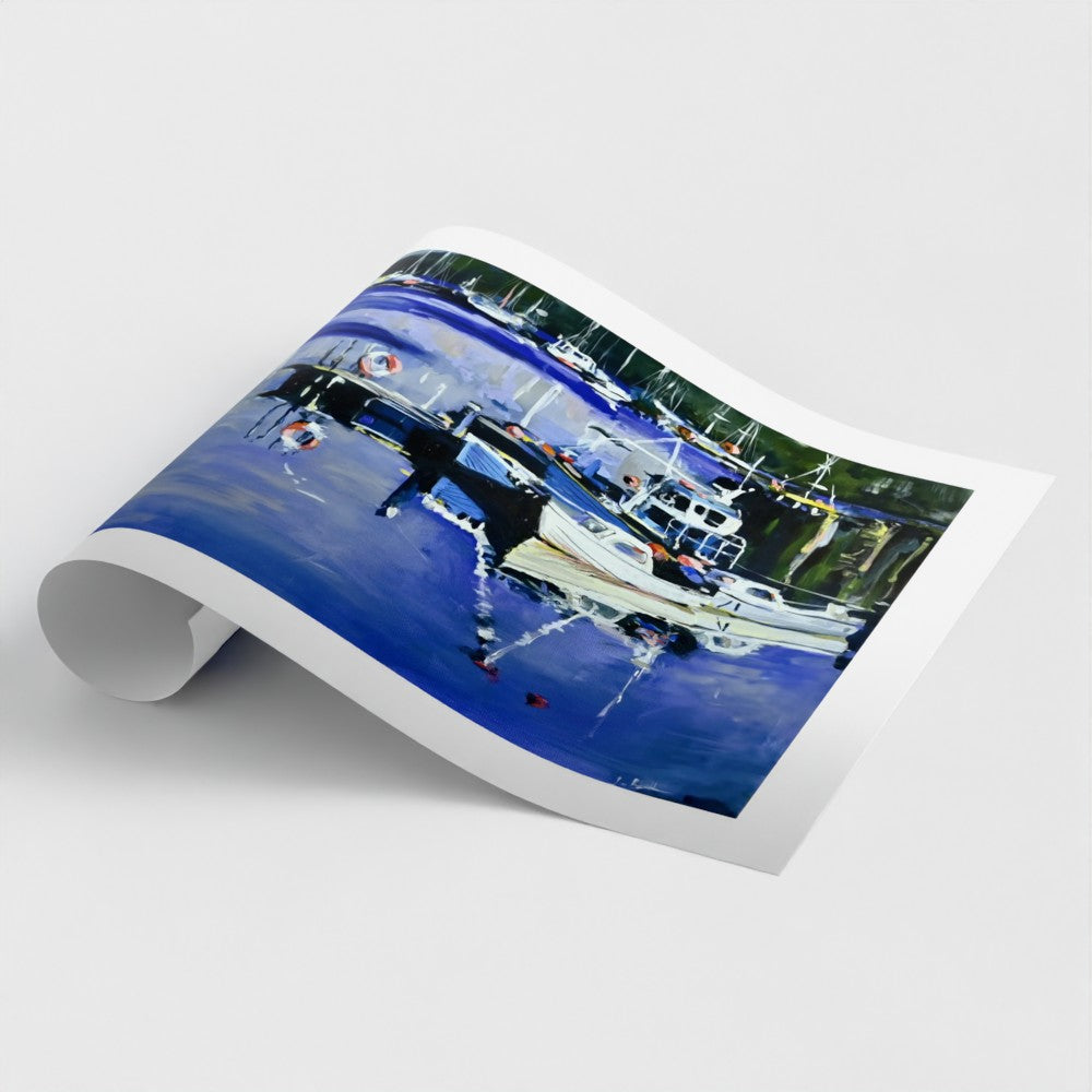 Tarbert Boats, Loch Fyne, West Coast Scotland | Fine Art Print on Paper | Fishing Village Harbour | Jenny Hunter