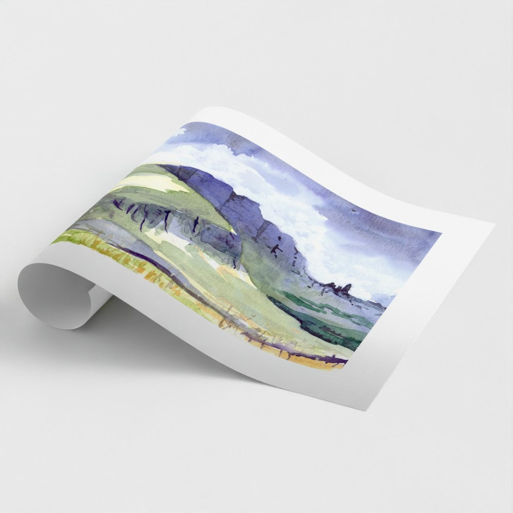 The Old Man of Storr, Island of Skye | Fine Art Print on Paper | Scottish Highlands Watercolour | Jenny Hunter