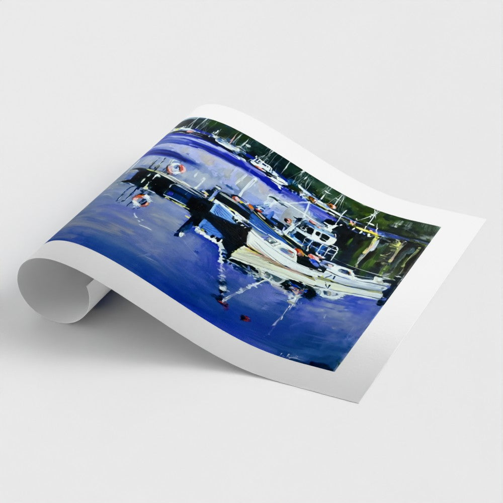 Tarbert Boats, Loch Fyne, West Coast Scotland | Fine Art Print on Paper | Fishing Village Harbour | Jenny Hunter
