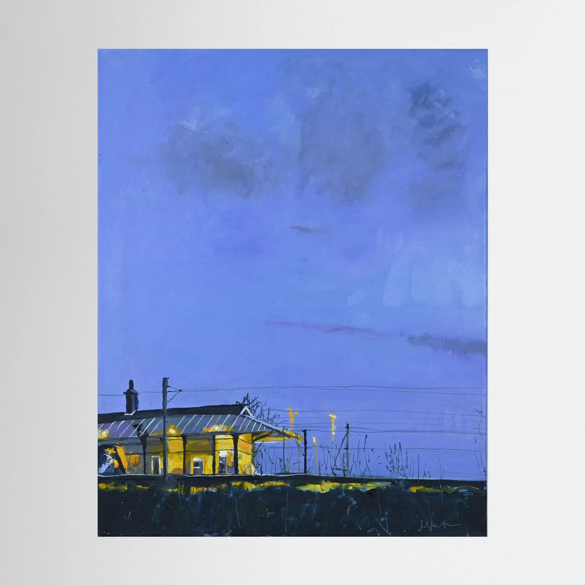 Cathcart Train Station, Glasgow, Fine Art Print on Canvas