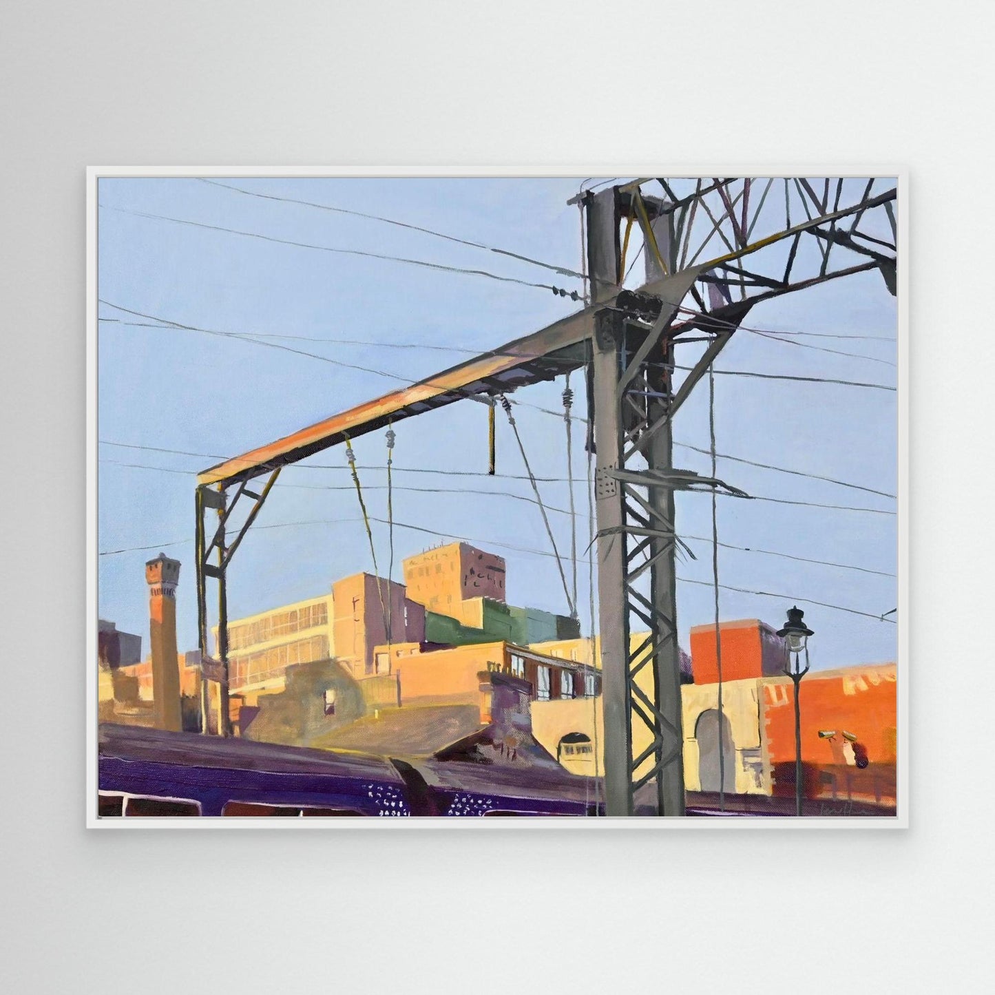 Coming into Central Train Station, Fine Art Canvas Print
