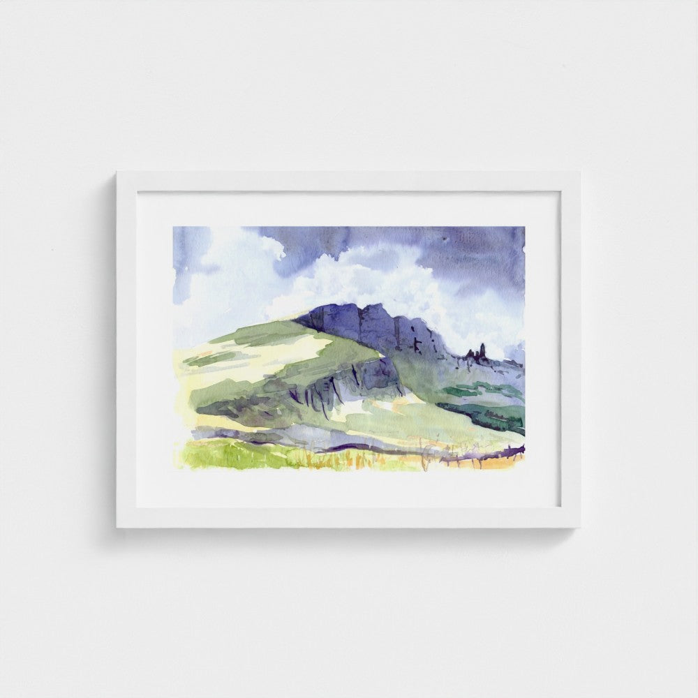 The Old Man of Storr, Island of Skye | Fine Art Print on Paper | Scottish Highlands Watercolour | Jenny Hunter