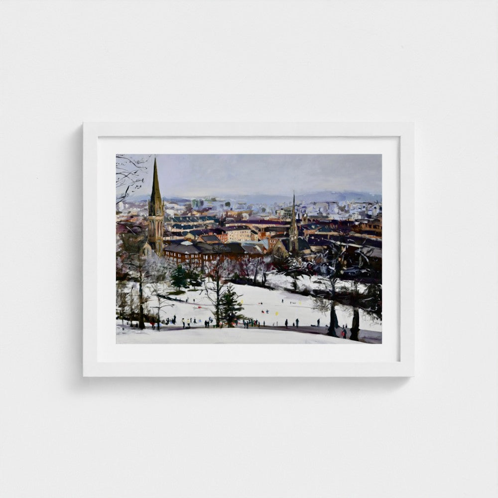 Queens Park In the Snow, Glasgow Park, Fine Art Print