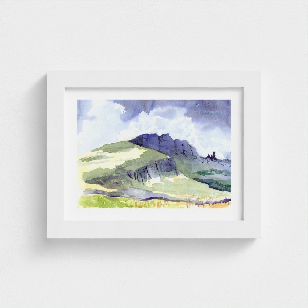 The Old Man of Storr, Island of Skye | Fine Art Print on Paper | Scottish Highlands Watercolour | Jenny Hunter