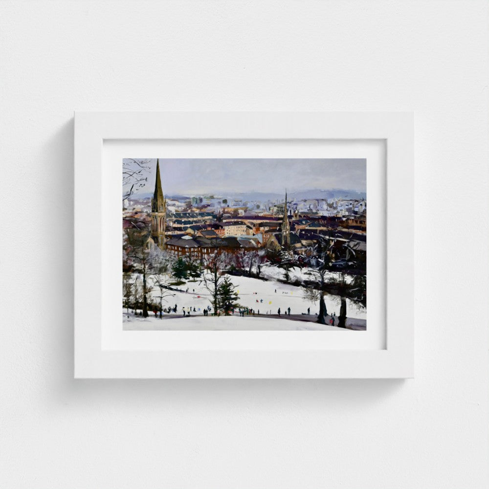 Queens Park In the Snow, Glasgow Park, Fine Art Print